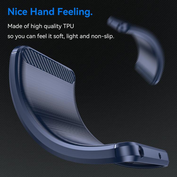 Custodia per telefono in TPU in fibra di carbonio con trama spazzolata, For iPhone 18, For iPhone 18 Pro, For iPhone 18 Pro Max, For iPhone 17e / 16e, For iPhone 17 Pro Max, For iPhone 17 Pro, For iPhone 17, For iPhone Air