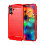 Custodia per telefono in TPU in fibra di carbonio con trama spazzolata, For iPhone 18, For iPhone 18 Pro, For iPhone 18 Pro Max, For iPhone 17e / 16e, For iPhone 17 Pro Max, For iPhone 17 Pro, For iPhone 17, For iPhone Air