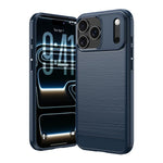 Custodia per telefono in TPU in fibra di carbonio con trama spazzolata, For iPhone 18, For iPhone 18 Pro, For iPhone 18 Pro Max, For iPhone 17e / 16e, For iPhone 17 Pro Max, For iPhone 17 Pro, For iPhone 17, For iPhone Air