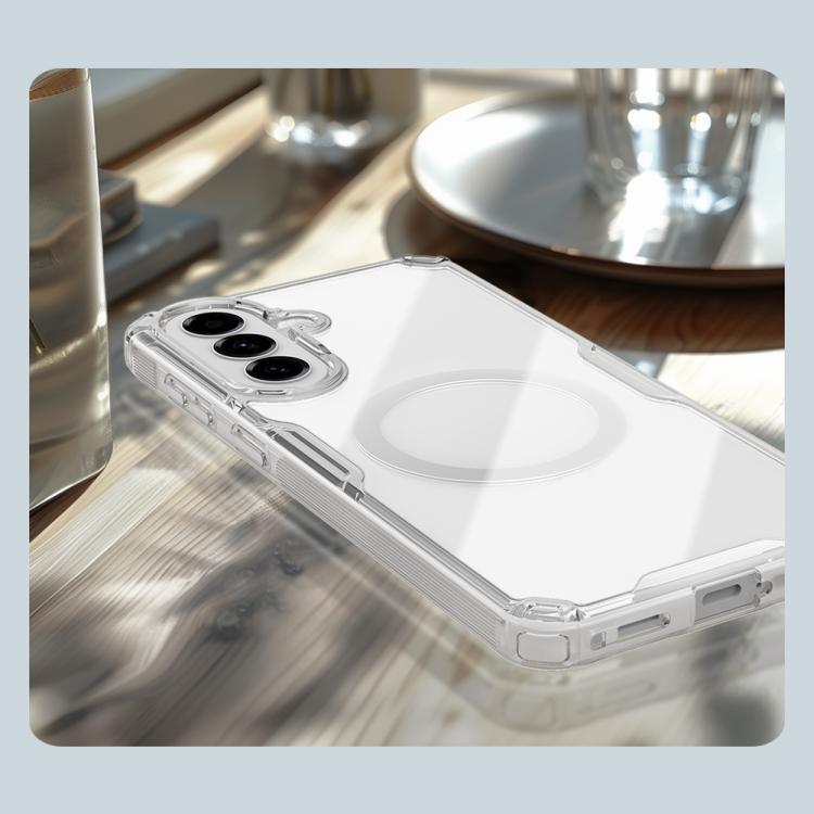 Custodia trasparente magnetica per Samsung Galaxy A57 5G in PC e TPU
