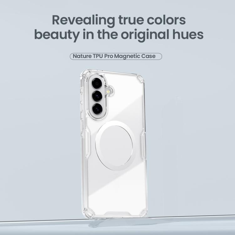 Custodia trasparente magnetica per Samsung Galaxy A57 5G in PC e TPU