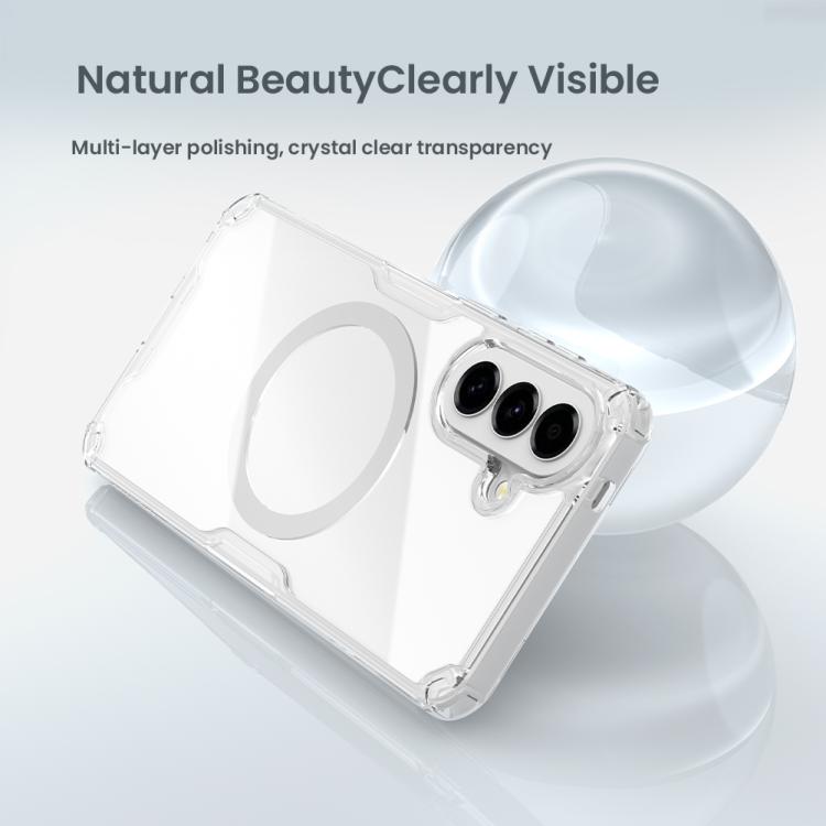 Custodia trasparente magnetica per Samsung Galaxy A57 5G in PC e TPU