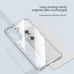 Custodia trasparente magnetica per Samsung Galaxy A57 5G in PC e TPU