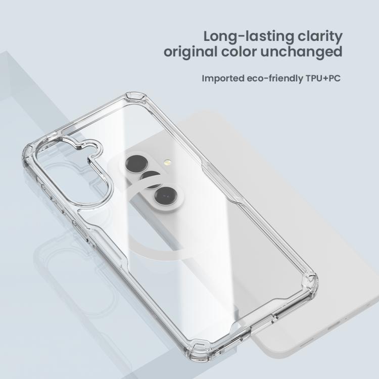Custodia trasparente magnetica per Samsung Galaxy A57 5G in PC e TPU