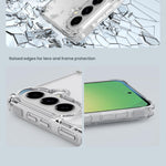 Custodia trasparente magnetica per Samsung Galaxy A57 5G in PC e TPU