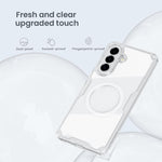 Custodia trasparente magnetica per Samsung Galaxy A57 5G in PC e TPU