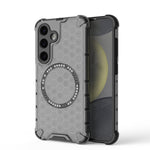 Custodia per telefono antiurto con anello magnetico a nido d'ape, For Samsung Galaxy S24+ 5G, For Samsung Galaxy S24 5G, For Samsung Galaxy S23 FE 5G, For Samsung Galaxy S23 Ultra 5G