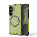 Custodia per telefono antiurto con anello magnetico a nido d'ape, For Samsung Galaxy S24+ 5G, For Samsung Galaxy S24 5G, For Samsung Galaxy S23 FE 5G, For Samsung Galaxy S23 Ultra 5G