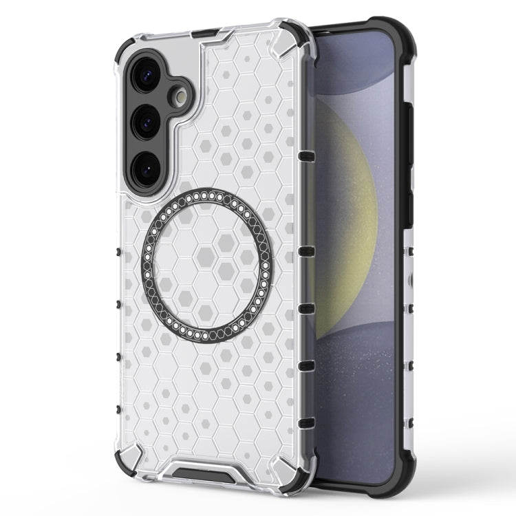 Custodia per telefono antiurto con anello magnetico a nido d'ape, For Samsung Galaxy S24+ 5G, For Samsung Galaxy S24 5G, For Samsung Galaxy S23 FE 5G, For Samsung Galaxy S23 Ultra 5G