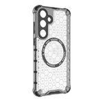 Custodia per telefono antiurto con anello magnetico a nido d'ape, For Samsung Galaxy S24+ 5G, For Samsung Galaxy S24 5G, For Samsung Galaxy S23 FE 5G, For Samsung Galaxy S23 Ultra 5G