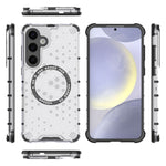Custodia per telefono antiurto con anello magnetico a nido d'ape, For Samsung Galaxy S24+ 5G, For Samsung Galaxy S24 5G, For Samsung Galaxy S23 FE 5G, For Samsung Galaxy S23 Ultra 5G