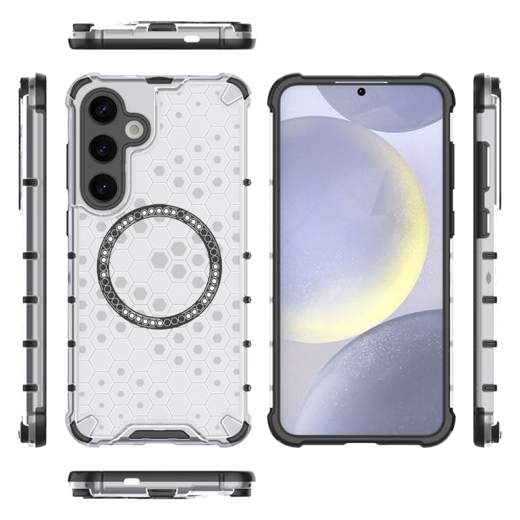 Custodia per telefono antiurto con anello magnetico a nido d'ape, For Samsung Galaxy S24+ 5G, For Samsung Galaxy S24 5G, For Samsung Galaxy S23 FE 5G, For Samsung Galaxy S23 Ultra 5G