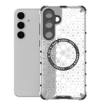 Custodia per telefono antiurto con anello magnetico a nido d'ape, For Samsung Galaxy S24+ 5G, For Samsung Galaxy S24 5G, For Samsung Galaxy S23 FE 5G, For Samsung Galaxy S23 Ultra 5G