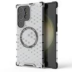 Custodia per telefono antiurto con anello magnetico a nido d'ape, For Samsung Galaxy S25 5G, For Samsung Galaxy S25+ 5G, For Samsung Galaxy S25 Ultra 5G, For Samsung Galaxy S24 Ultra 5G