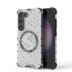Custodia antiurto con anello magnetico a nido d'ape per Samsung Galaxy S23+ 5G