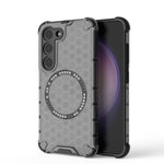 Custodia antiurto con anello magnetico a nido d'ape per Samsung Galaxy S23+ 5G