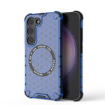 Custodia antiurto con anello magnetico a nido d'ape per Samsung Galaxy S23+ 5G