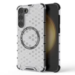 Custodia antiurto con anello magnetico a nido d'ape per Samsung Galaxy S23+ 5G