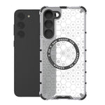 Custodia antiurto con anello magnetico a nido d'ape per Samsung Galaxy S23+ 5G
