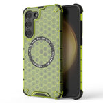 Custodia antiurto con anello magnetico a nido d'ape per Samsung Galaxy S23+ 5G