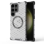 Custodia per telefono antiurto con anello magnetico a nido d'ape, For Samsung Galaxy S24+ 5G, For Samsung Galaxy S24 5G, For Samsung Galaxy S23 FE 5G, For Samsung Galaxy S23 Ultra 5G