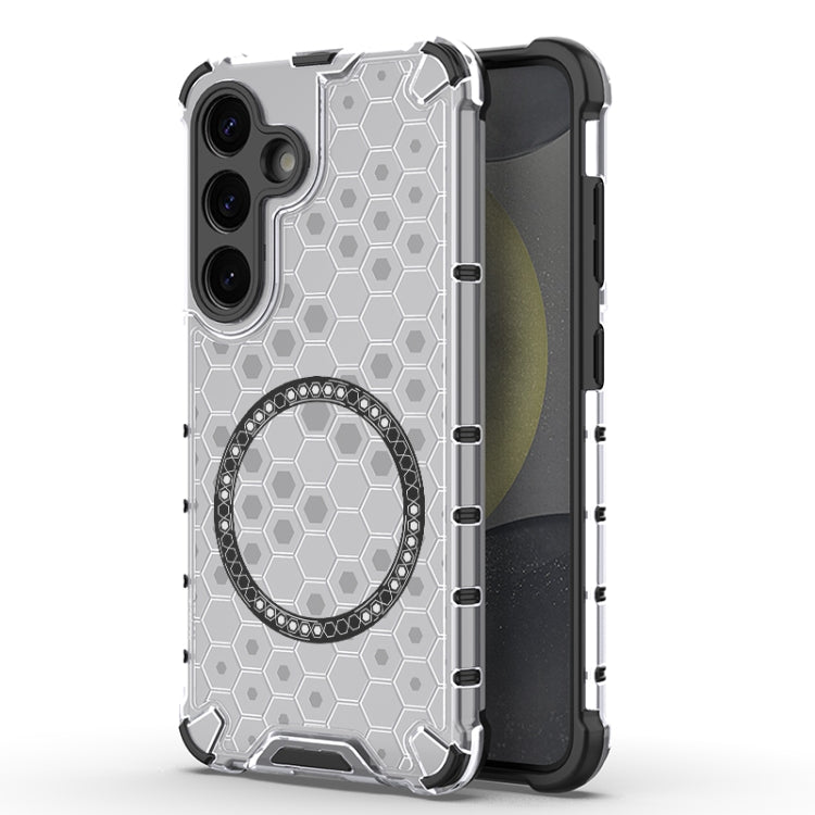 Custodia per telefono antiurto con anello magnetico a nido d'ape, For Samsung Galaxy S25 5G, For Samsung Galaxy S25+ 5G, For Samsung Galaxy S25 Ultra 5G, For Samsung Galaxy S24 Ultra 5G
