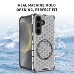 Custodia per telefono antiurto con anello magnetico a nido d'ape, For Samsung Galaxy S25 5G, For Samsung Galaxy S25+ 5G, For Samsung Galaxy S25 Ultra 5G, For Samsung Galaxy S24 Ultra 5G