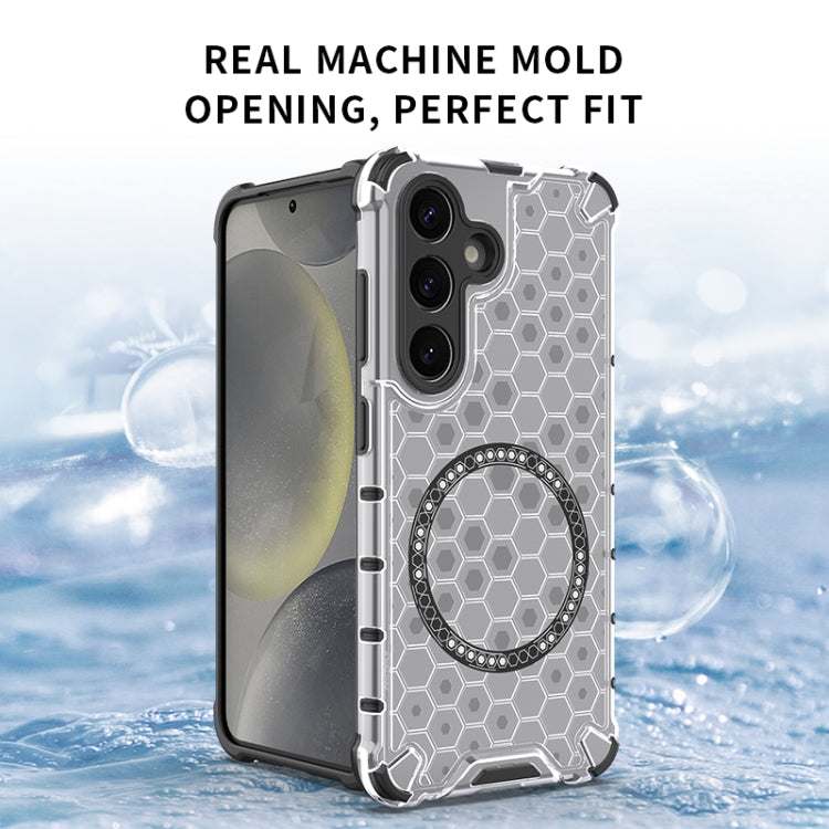 Custodia per telefono antiurto con anello magnetico a nido d'ape, For Samsung Galaxy S25 5G, For Samsung Galaxy S25+ 5G, For Samsung Galaxy S25 Ultra 5G, For Samsung Galaxy S24 Ultra 5G