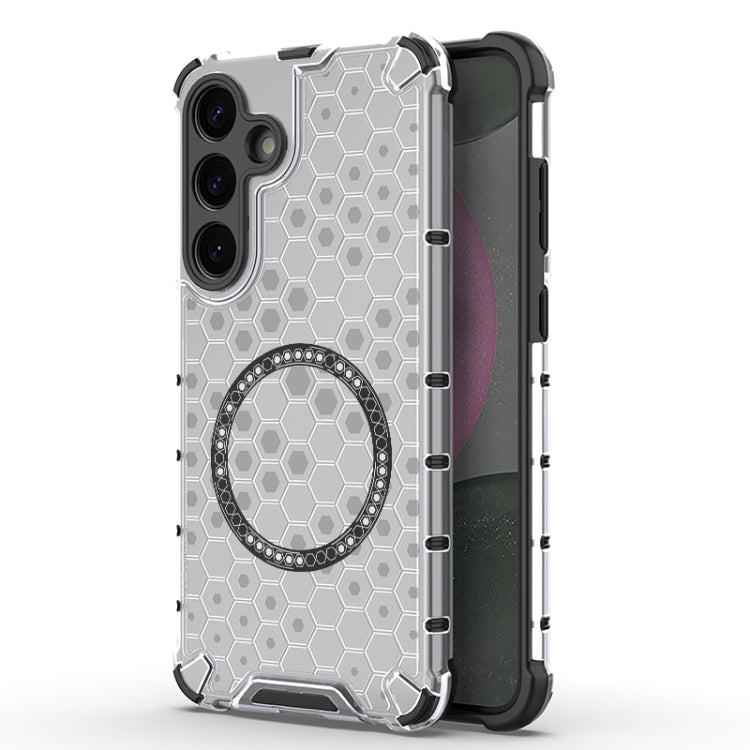 Custodia per telefono antiurto con anello magnetico a nido d'ape, For Samsung Galaxy S25 5G, For Samsung Galaxy S25+ 5G, For Samsung Galaxy S25 Ultra 5G, For Samsung Galaxy S24 Ultra 5G