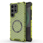 Custodia per telefono antiurto con anello magnetico a nido d'ape, For Samsung Galaxy S25 5G, For Samsung Galaxy S25+ 5G, For Samsung Galaxy S25 Ultra 5G, For Samsung Galaxy S24 Ultra 5G