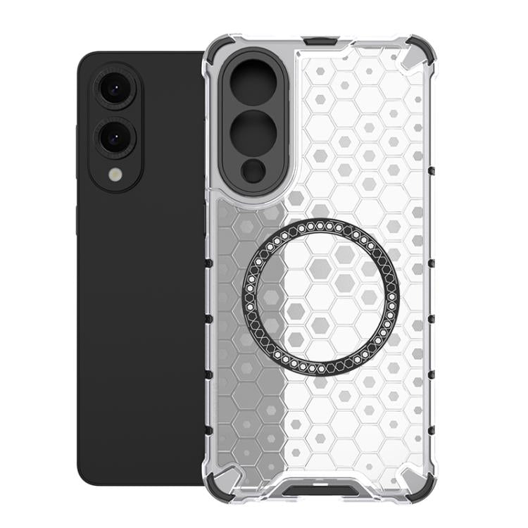Custodia per telefono antiurto con anello magnetico a nido d'ape, For Samsung Galaxy S26+ 5G, For Samsung Galaxy S26 Ultra 5G, For Samsung Galaxy S26 5G, For Samsung Galaxy S25 Edge 5G
