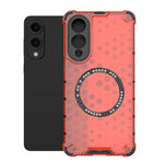 Custodia per telefono antiurto con anello magnetico a nido d'ape, For Samsung Galaxy S26+ 5G, For Samsung Galaxy S26 Ultra 5G, For Samsung Galaxy S26 5G, For Samsung Galaxy S25 Edge 5G