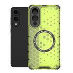 Custodia per telefono antiurto con anello magnetico a nido d'ape, For Samsung Galaxy S26+ 5G, For Samsung Galaxy S26 Ultra 5G, For Samsung Galaxy S26 5G, For Samsung Galaxy S25 Edge 5G