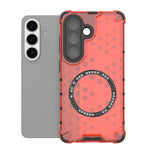 Custodia per telefono antiurto con anello magnetico a nido d'ape, For Samsung Galaxy S26+ 5G, For Samsung Galaxy S26 Ultra 5G, For Samsung Galaxy S26 5G, For Samsung Galaxy S25 Edge 5G