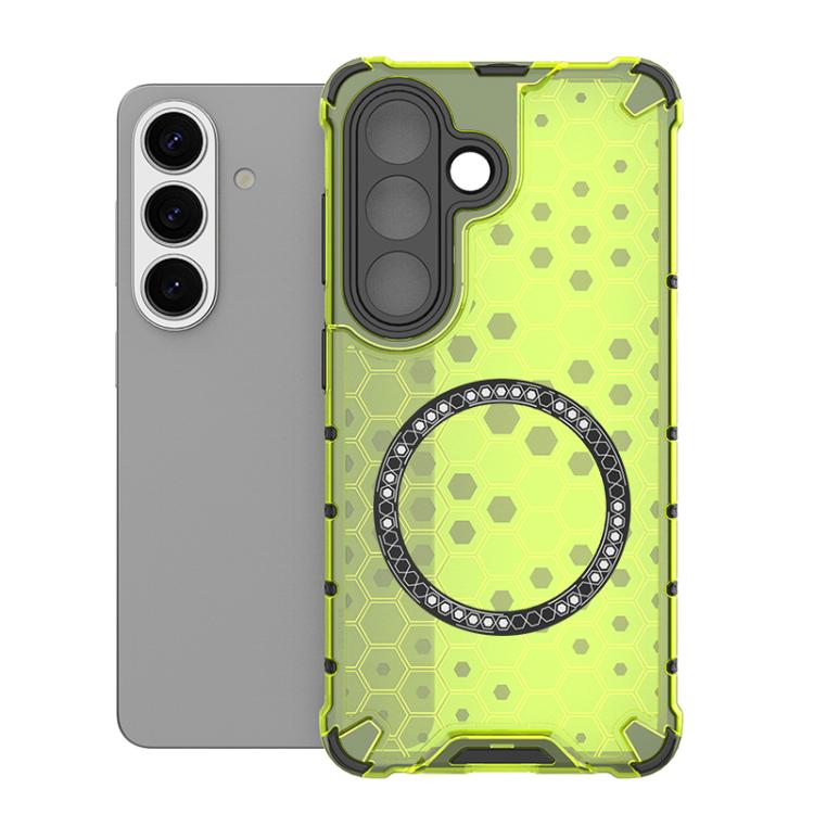 Custodia per telefono antiurto con anello magnetico a nido d'ape, For Samsung Galaxy S26+ 5G, For Samsung Galaxy S26 Ultra 5G, For Samsung Galaxy S26 5G, For Samsung Galaxy S25 Edge 5G