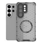 Custodia per telefono antiurto con anello magnetico a nido d'ape, For Samsung Galaxy S26+ 5G, For Samsung Galaxy S26 Ultra 5G, For Samsung Galaxy S26 5G, For Samsung Galaxy S25 Edge 5G