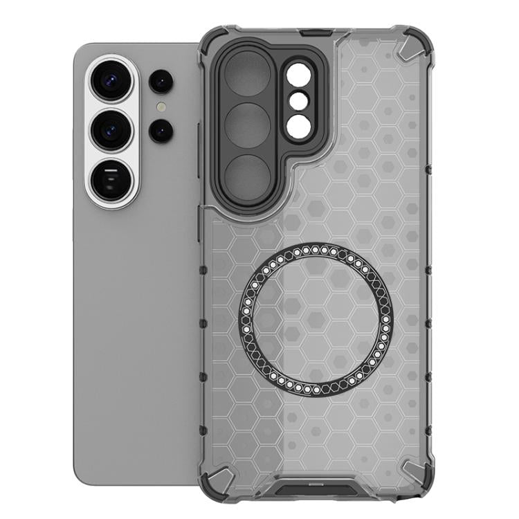 Custodia per telefono antiurto con anello magnetico a nido d'ape, For Samsung Galaxy S26+ 5G, For Samsung Galaxy S26 Ultra 5G, For Samsung Galaxy S26 5G, For Samsung Galaxy S25 Edge 5G