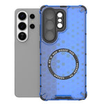 Custodia per telefono antiurto con anello magnetico a nido d'ape, For Samsung Galaxy S26+ 5G, For Samsung Galaxy S26 Ultra 5G, For Samsung Galaxy S26 5G, For Samsung Galaxy S25 Edge 5G
