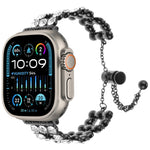 Cinturino per orologio con cinturino in metallo con strass, For Apple Watch SE 2023 44mm, For Apple Watch SE 2023 40mm, For Apple Watch Ultra 2 49mm, For Apple Watch Series 9 45mm, For Apple Watch Series 9 41mm, For Apple Watch Ultra 49mm