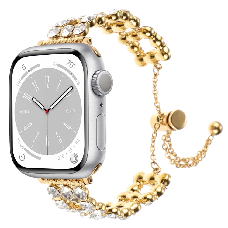 Cinturino per orologio con cinturino in metallo con strass, For Apple Watch Series 8 41mm, For Apple Watch Series 8 45mm, For Apple Watch SE 2022 40mm, For Apple Watch SE 2022 44mm, For Apple Watch Series 7 41mm, For Apple Watch Series 7 45mm