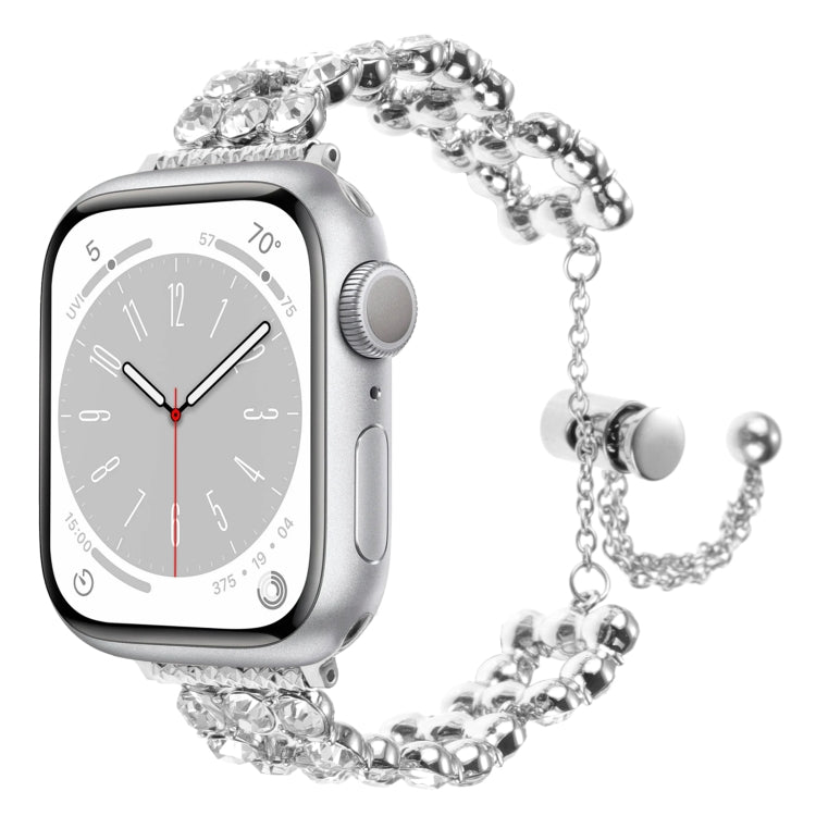 Cinturino per orologio con cinturino in metallo con strass, For Apple Watch Series 8 41mm, For Apple Watch Series 8 45mm, For Apple Watch SE 2022 40mm, For Apple Watch SE 2022 44mm, For Apple Watch Series 7 41mm, For Apple Watch Series 7 45mm