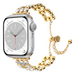Cinturino per orologio con cinturino in metallo con strass, For Apple Watch SE 40mm, For Apple Watch SE 44mm, For Apple Watch Series 6 40mm, For Apple Watch Series 6 44mm, For Apple Watch Series 5 44mm, For Apple Watch Series 5 40mm