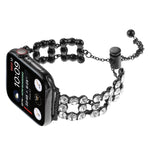 Cinturino per orologio con cinturino in metallo con strass, For Apple Watch Series 4 44mm, For Apple Watch Series 4 40mm, For Apple Watch Series 3 38mm, For Apple Watch Series 3 42mm, For Apple Watch Series 2 42mm, For Apple Watch Series 2 38mm