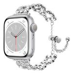 Cinturino per orologio con cinturino in metallo con strass, For Apple Watch Series 4 44mm, For Apple Watch Series 4 40mm, For Apple Watch Series 3 38mm, For Apple Watch Series 3 42mm, For Apple Watch Series 2 42mm, For Apple Watch Series 2 38mm