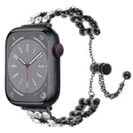 Cinturino per orologio con cinturino in metallo con strass, For Apple Watch Series 4 44mm, For Apple Watch Series 4 40mm, For Apple Watch Series 3 38mm, For Apple Watch Series 3 42mm, For Apple Watch Series 2 42mm, For Apple Watch Series 2 38mm