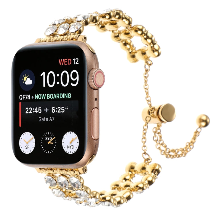 Cinturino per orologio con cinturino in metallo con strass, For Apple Watch Series 4 44mm, For Apple Watch Series 4 40mm, For Apple Watch Series 3 38mm, For Apple Watch Series 3 42mm, For Apple Watch Series 2 42mm, For Apple Watch Series 2 38mm