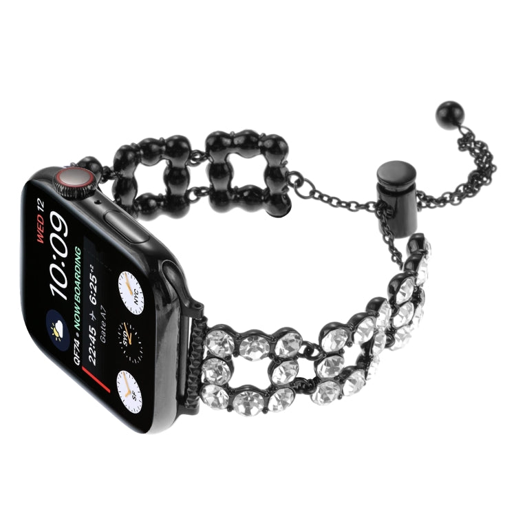 Cinturino per orologio con cinturino in metallo con strass, For Apple Watch 42mm, For Apple Watch 38mm