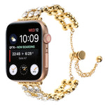 Cinturino per orologio con cinturino in metallo con strass, For Apple Watch 42mm, For Apple Watch 38mm