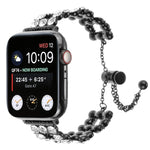 Cinturino per orologio con cinturino in metallo con strass, For Apple Watch 42mm, For Apple Watch 38mm