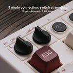 Tastiera meccanica tri-mode Bluetooth wireless retrò 8Bitdo, Red Keyboard, Grey Keyboard